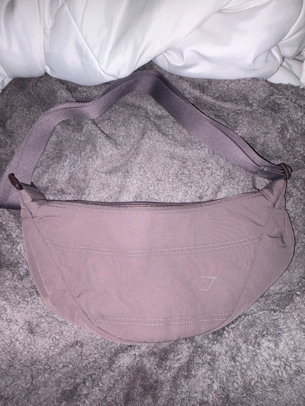 Gymshark Mauve Crossbody Bag with Adjustable Strap